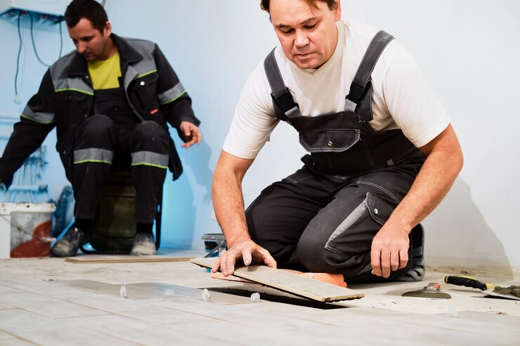 installing-ceramic-floor-tiles-construction-site-construction-workers-workers-laying-tiles-floor-with-cement-adhesive-renovating-floor_166373-2132